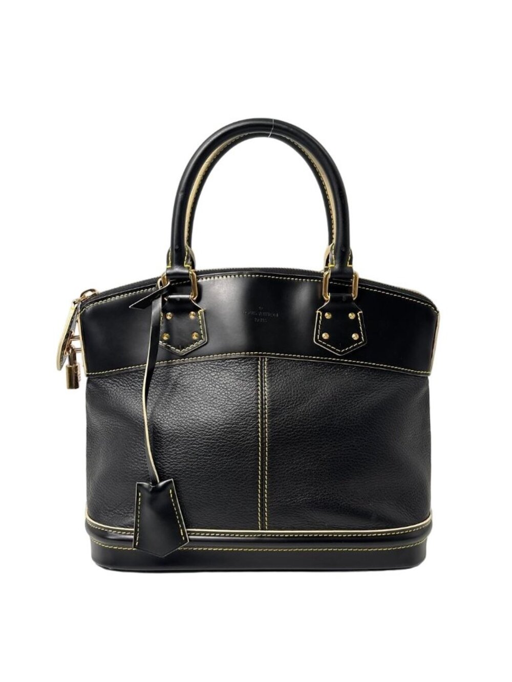 Louis Vuitton Suhali Lockit PM Handbag Black